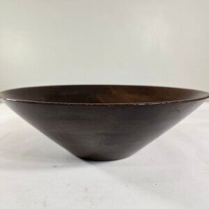 Vintage Ozark Walnutware Mid Century Walnut Serving Salad Decor Bowl 14 X 4 USA